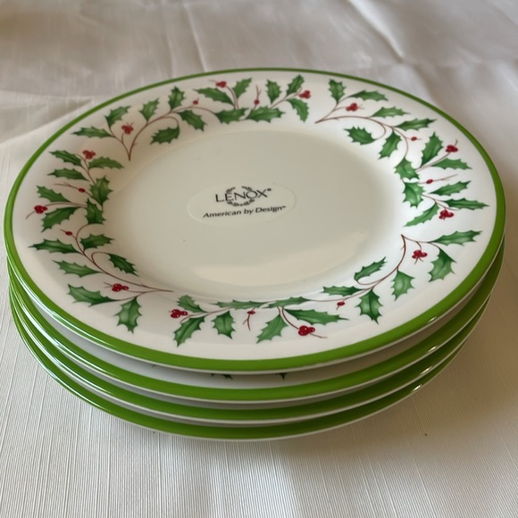 NWT LENOX Holiday 4pc set Melamine Accent Plates 8” - Picture 11 of 11